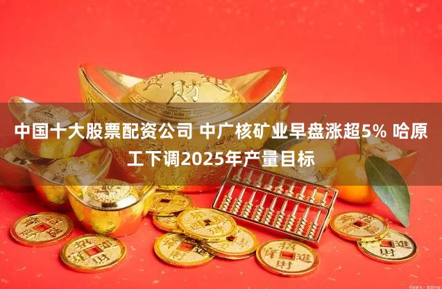 中国十大股票配资公司 中广核矿业早盘涨超5% 哈原工下调2025年产量目标